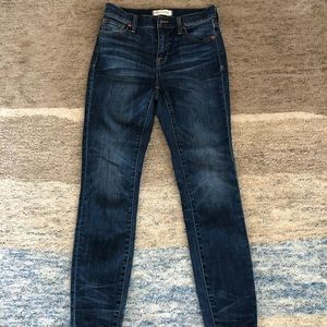 (Worn only twice) Madewell High Riser Skinny Jeans
